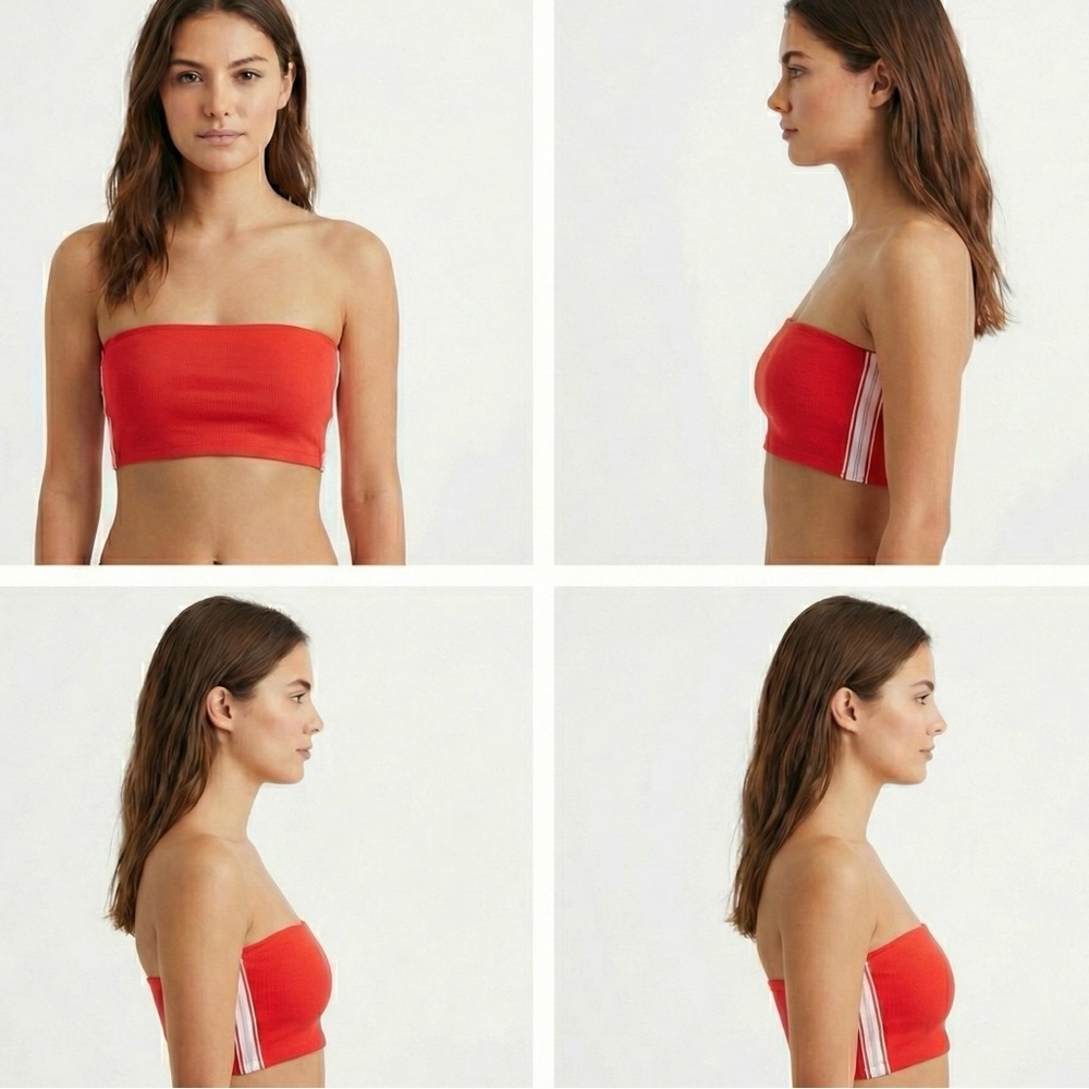 Aerie Red Bandeau Top